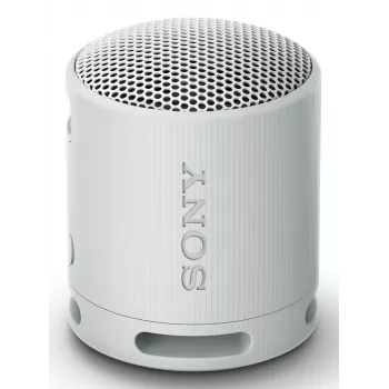 Sony SRS-XB100 – Ασύρματο ηχείο Bluetooth, φορητό, ανθεκτικό IP67 αδιάβροχο και ανθεκτικό στη σκόνη, 16 ώρες μπαταρία, φιλικό προς το περιβάλλον, για εξωτερικούς χώρους και ταξίδια σε Ανοιχτό γκρι