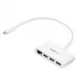 StarTech.com Hub USB-C 3 θυρών με Gigabit Ethernet – USB-C σε 3x USB-A – Hub USB 3.0 – Λευκό