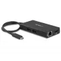 StarTech.com Πολυθύρα προσαρμογέας USB-C – Σταθμός σύνδεσης ταξιδιού USB-C με 4K HDMI – 60 W Power Delivery Pass-Through, GbE, 2 θύρες Hub USB-A 3.0 – Φορητός μίνι σταθμός USB Type-C για laptop