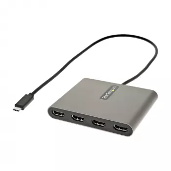 StarTech.com Προσαρμογέας USB-C σε Quad HDMI, Μετατροπέας USB-C σε 4x οθόνες HDMI για Windows (χωρίς υποστήριξη για macOS/ChromeOS/Linux) - TAA