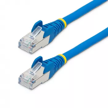 StarTech.com Καλώδιο Ethernet CAT6a 50cm – Μπλε – Low Smoke Zero Halogen (LSZH) – 10GbE 500MHz 100W PoE++ RJ-45 χωρίς προεξοχές με ανακούφιση καταπόνησης S/FTP Καλώδιο δικτύου patch