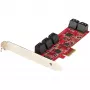 StarTech.com Κάρτα SATA PCIe - Κάρτα επέκτασης PCIe SATA 10 θυρών - 6 Gbit/s - Low-/Full-Profile - Στοιβαγμένες θύρες SATA - ASM1062 Non-RAID - Μετατροπέας/Προσαρμογέας PCI Express σε SATA