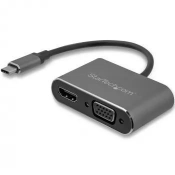 StarTech.com Προσαρμογέας USB-C σε VGA και HDMI - 2-in-1 - 4K 30Hz - Space Grey