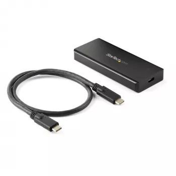 Θήκη SSD M.2 NVMe PCIe StarTech.com M2E1BRU31C, USB-C 10 Gbit/s (USB 3.2 Gen 2), ανθεκτικό αλουμίνιο, M-Key, IP67, συμβατή με Thunderbolt 3, μαύρη