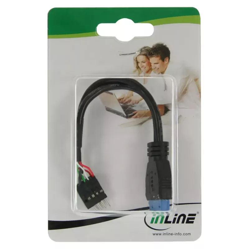 InLine Προσαρμογέας USB 3.0 σε 2.0 εσωτερικός USB 3.0 / 2x USB 2.0 Pin-Header, 0,15 m