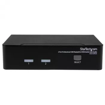 StarTech.com Επαγγελματικός διακόπτης KVM USB DisplayPort 2 θυρών με ήχο
