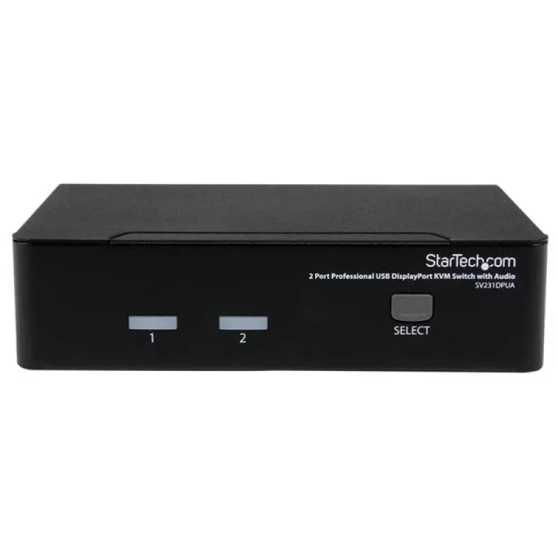 StarTech.com Επαγγελματικός διακόπτης KVM USB DisplayPort 2 θυρών με ήχο