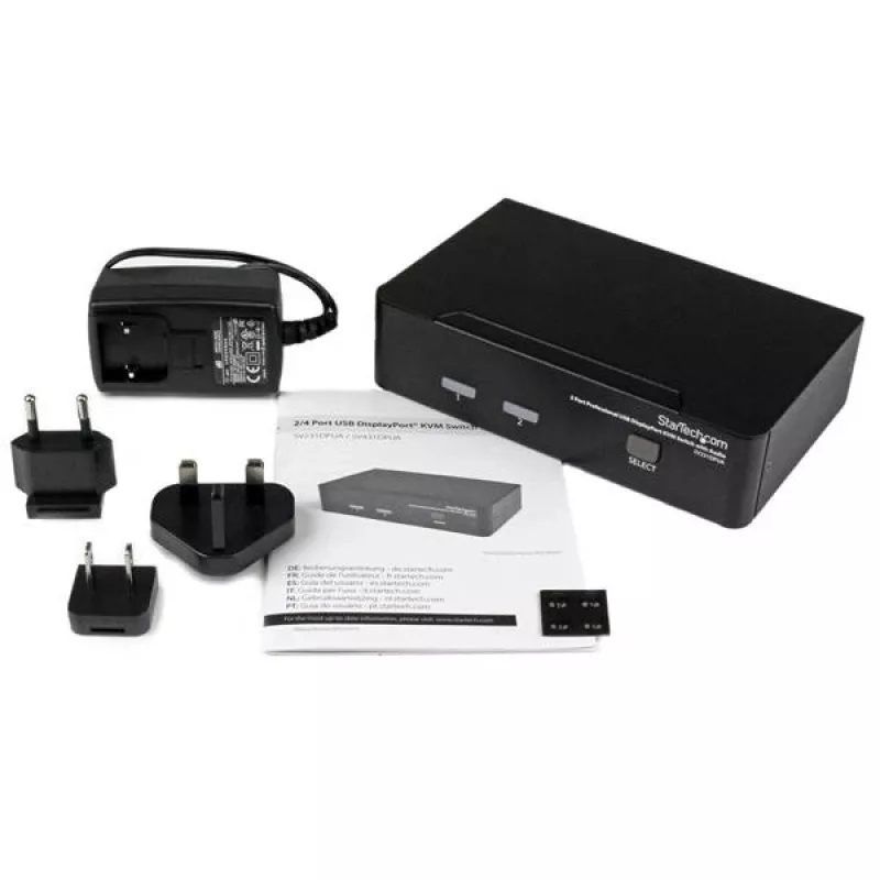 StarTech.com Επαγγελματικός διακόπτης KVM USB DisplayPort 2 θυρών με ήχο