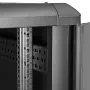 StarTech.com Ντουλάπα server 4 στύλων 22U, Κλειδωμένη ντουλάπα δεδομένων 19 ιντσών για εξοπλισμό υπολογιστών/AV/IT, Ντουλάπα γραφείου/οικιακού δικτύου με τροχούς και ρυθμιζόμενες ράγες τοποθέτησης