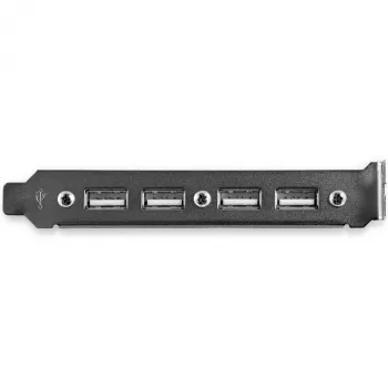 StarTech.com USBPLATE4 προσαρμογέας θέσης επέκτασης USB 2.0 4 θυρών θηλυκών με 2x κεφαλίδες 10 ακίδων μητρικής
