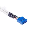StarTech.com USBPLATE4 προσαρμογέας θέσης επέκτασης USB 2.0 4 θυρών θηλυκών με 2x κεφαλίδες 10 ακίδων μητρικής