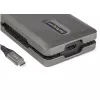 StarTech.com Προσαρμογέας πολλαπλών θυρών USB-C – USB-C σε 4K 60 Hz HDMI 2.0 – Hub USB 2 θυρών 10 Gbit/s – 100 W Power Delivery Pass-Through – GbE – SD/MicroSD – Mini dock USB Type-C – Καλώδιο 25 cm