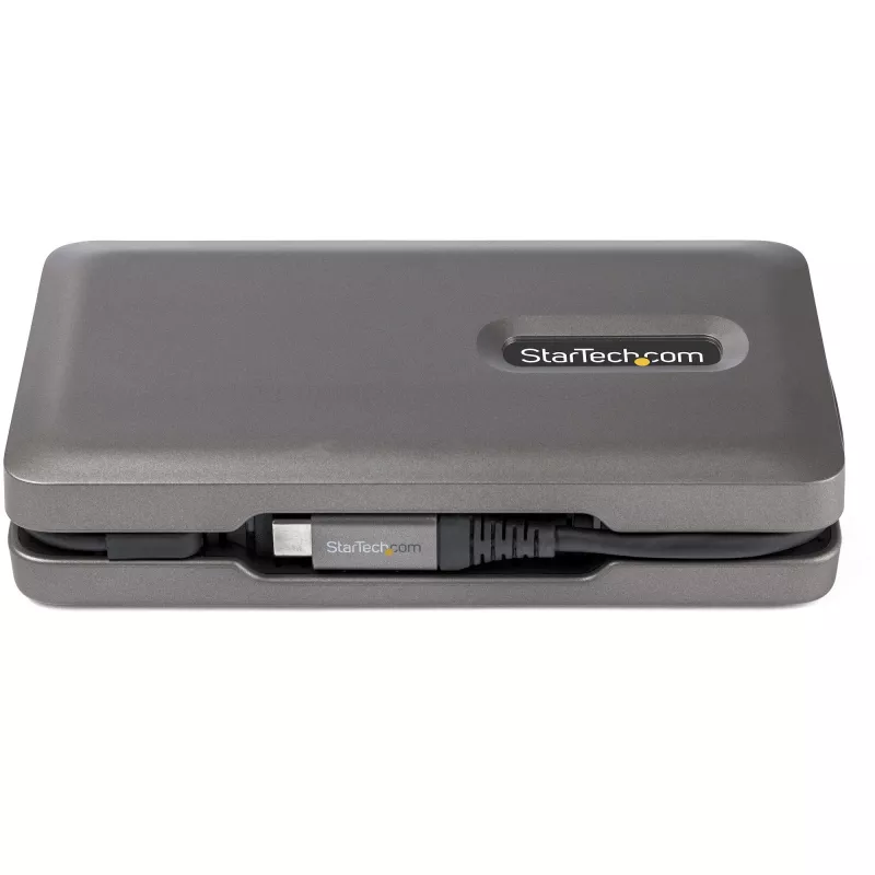 StarTech.com Προσαρμογέας πολλαπλών θυρών USB-C – USB-C σε 4K 60 Hz HDMI 2.0 – Hub USB 2 θυρών 10 Gbit/s – 100 W Power Delivery Pass-Through – GbE – SD/MicroSD – Mini dock USB Type-C – Καλώδιο 25 cm