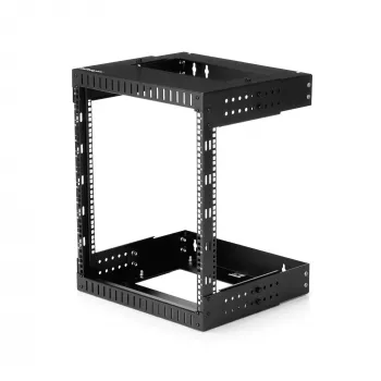 StarTech.com 12U 19 ιντσών επίτοιχο rack δικτύου - ρυθμιζόμενο βάθος 12-20 ίντσες 2 στύλων Open-Frame rack για αίθουσα διακομιστών AV/δεδομένων/IT-επικοινωνιών/εξοπλισμού υπολογιστών/switch με παξιμάδια κλωβού & βίδες