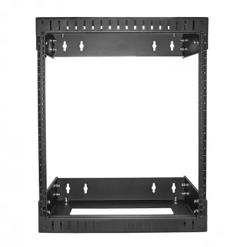 StarTech.com 12U 19 ιντσών επίτοιχο rack δικτύου - ρυθμιζόμενο βάθος 12-20 ίντσες 2 στύλων Open-Frame rack για αίθουσα διακομιστών AV/δεδομένων/IT-επικοινωνιών/εξοπλισμού υπολογιστών/switch με παξιμάδια κλωβού & βίδες