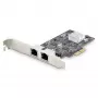 StarTech.com Κάρτα δικτύου 2 θυρών 2.5Gbps NBASE-T PCIe, Intel I225-V, κάρτα δικτύου υπολογιστή διπλής θύρας, Multi-Gigabit NIC, κάρτα LAN διακομιστή PCI Express, διεπαφή Ethernet desktop