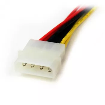 StarTech.com PYO2LP4SATA 12 in καλώδιο προσαρμογέα τροφοδοσίας Y από LP4 σε 2x SATA, Molex 4 ακίδων (αρσενικό) σε 2x SATA 15 ακίδων (θηλυκό), 30 cm