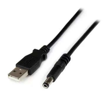 StarTech.com Καλώδιο USB σε 5,5 mm τροφοδοσίας – βύσμα Type N – 1 m, 1 m, USB A, βύσμα Type N