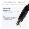 StarTech.com Καλώδιο USB σε 5,5 mm τροφοδοσίας – βύσμα Type N – 1 m, 1 m, USB A, βύσμα Type N