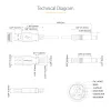 StarTech.com Καλώδιο USB σε 5,5 mm τροφοδοσίας – βύσμα Type N – 1 m, 1 m, USB A, βύσμα Type N