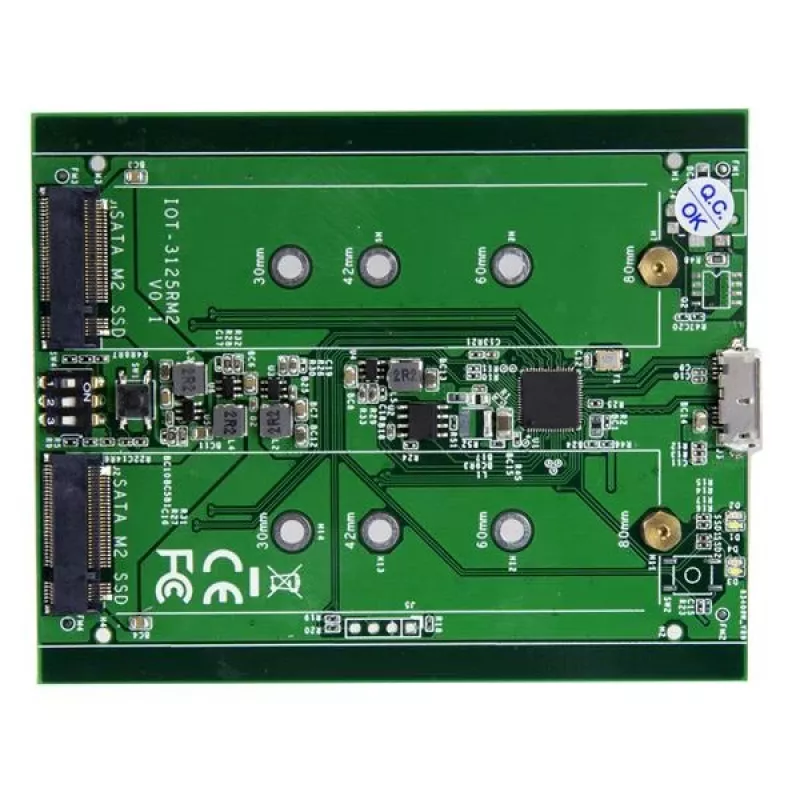 StarTech.com Θήκη δίσκων Dual-Slot για M.2 SATA SSD - USB 3.1 (10 Gbit/s) - RAID