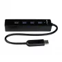 StarTech.com 4 θυρών φορητό hub SuperSpeed USB 3.0 με ενσωματωμένο καλώδιο