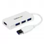 StarTech.com Φορητό 4 θυρών SuperSpeed Mini USB 3.0 hub – λευκό