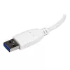 StarTech.com Φορητό 4 θυρών SuperSpeed Mini USB 3.0 hub – λευκό