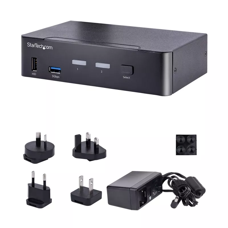 StarTech.com SV231DPUCA KVM Switch Μαύρο