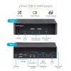 StarTech.com SV231DPUCA KVM Switch Μαύρο