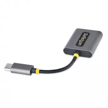 StarTech.com Διαχωριστής ακουστικών USB-C, Προσαρμογέας διπλού headset USB Type-C με είσοδο μικροφώνου, Προσαρμογέας USB-C σε 3,5-mm ήχου/ακουστικών dongle, USB-C σε υποδοχή ήχου/έξοδο aux, 24-bit DAC