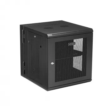 StarTech.com 4-Post 12U Επιτοίχιο Rack Δικτύου με Ράφι 1U, 19 inch πτυσσόμενο επιτοίχιο rack διακομιστή για εξοπλισμό δεδομένων / AV / ηλεκτρονικών / υπολογιστών, ευέλικτο αεριζόμενο κουτί rack