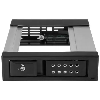 StarTech.com Θήκη hot-swap 5,25 σε 3,5 σκληρών δίσκων – Για μονάδες 3,5 inch SATA/SAS – Χωρίς δίσκο – Αλουμίνιο