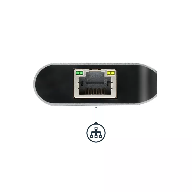 StarTech.com Προσαρμογέας πολλαπλών θυρών USB-C, φορητό dock USB-C σε 4K HDMI, 2-πλό hub USB 3.0, SD/SDHC, GbE, 60W PD Pass-Through – USB Type-C/Thunderbolt 3 – ΑΝΤΙΚΑΘΙΣΤΑΤΑΙ ΑΠΟ DKT30CHSDPD1