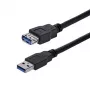 StarTech.com Καλώδιο επέκτασης SuperSpeed USB 3.0 1m Μαύρο A σε A - M/F