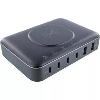 Φορητός φορτιστής InLine Qi Powerstation Multiport, 20 V