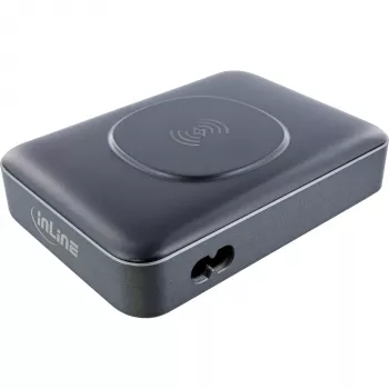 Φορητός φορτιστής InLine Qi Powerstation Multiport, 20 V