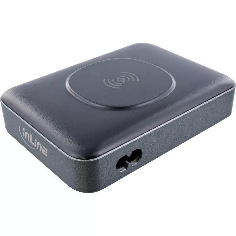 Φορητός φορτιστής InLine Qi Powerstation Multiport, 20 V