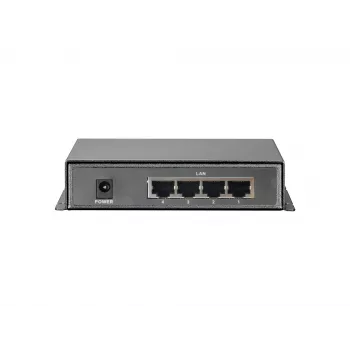 LevelOne Switch Fast Ethernet PoE 5 θυρών, 4 έξοδοι PoE, 120 W, τροφοδοτικό περιλαμβάνεται