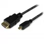StarTech.com HDADMM3M καλώδιο υψηλής ταχύτητας Micro HDMI σε HDMI με Ethernet, 3 m, HDMI τύπου A σε Micro HDMI τύπου D, 32 AWG, θωρακισμένο, M/M, μαύρο