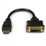 StarTech.com Καλώδιο προσαρμογέα βίντεο HDMI σε DVI-D 8in – βύσμα αρσενικό HDMI σε υποδοχή θηλυκή DVI