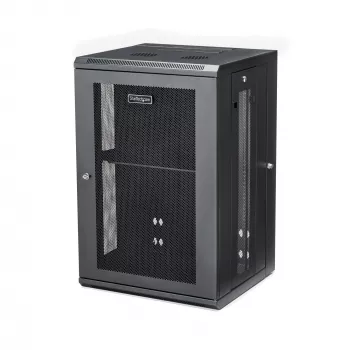 StarTech.com Ερμάριο δικτύου τοίχου 4 στύλων 18U με ράφι 1U, αναδιπλούμενο ερμάριο διακομιστή τοίχου 19 inch για εξοπλισμό δεδομένων/AV/ηλεκτρονικών/υπολογιστών, ευέλικτο αεριζόμενο κουτί rack