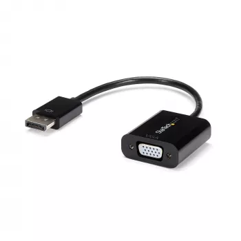 StarTech.com Προσαρμογέας DisplayPort σε VGA – Ενεργός μετατροπέας DP σε VGA – Βίντεο 1080p – Προσαρμογέας καλωδίου από πηγή DP/DP++ σε οθόνη VGA – Προσαρμογέας DP σε VGA ψηφιακό σε αναλογικό – DP 1.2 σε VGA