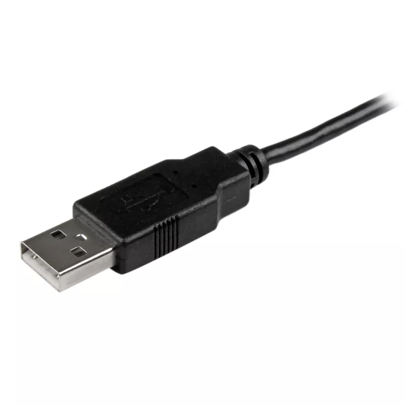 StarTech.com USBAUB50CMBK λεπτό καλώδιο Micro-USB, USB-A σε Micro-USB B, USB 2.0, 0,5 m, αρσενικό-αρσενικό, μαύρο