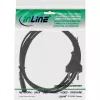 InLine Καλώδιο τροφοδοσίας, Βύσμα Euro / Βύσμα Euro8, μαύρο, 3m