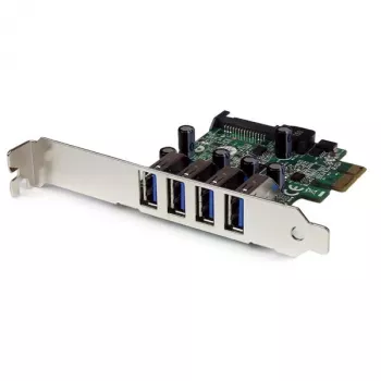 StarTech.com Κάρτα προσαρμογέα ελεγκτή PCI Express PCIe SuperSpeed USB 3.0 4 θυρών με UASP – Τροφοδοσία SATA