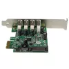StarTech.com Κάρτα προσαρμογέα ελεγκτή PCI Express PCIe SuperSpeed USB 3.0 4 θυρών με UASP – Τροφοδοσία SATA