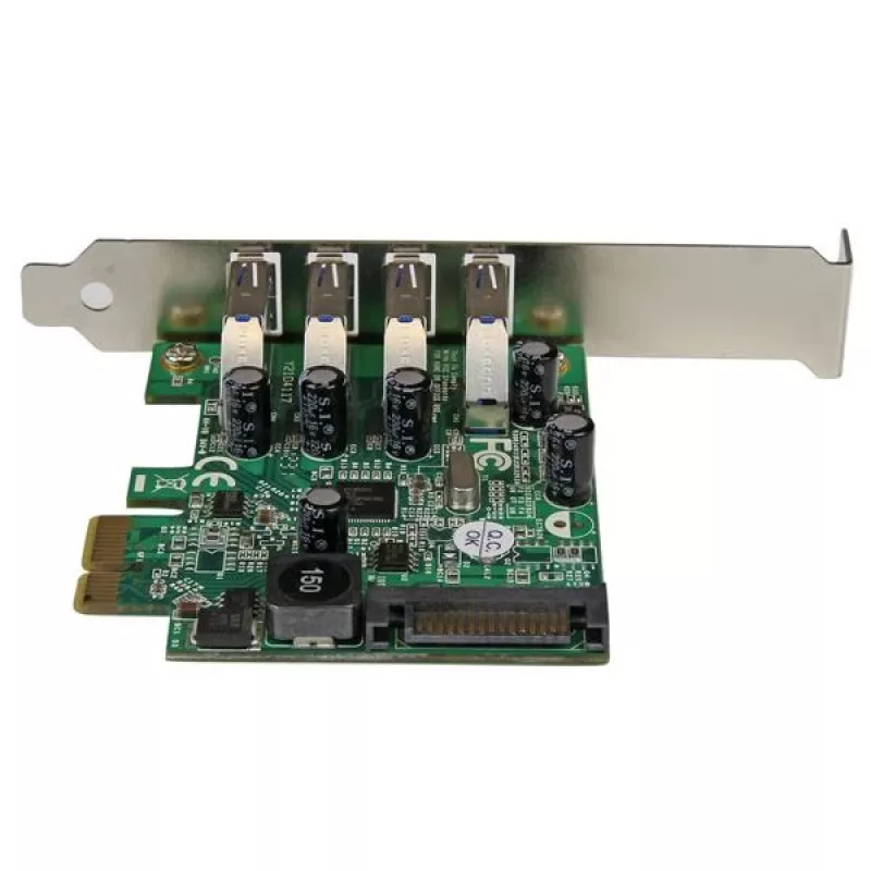 StarTech.com Κάρτα προσαρμογέα ελεγκτή PCI Express PCIe SuperSpeed USB 3.0 4 θυρών με UASP – Τροφοδοσία SATA