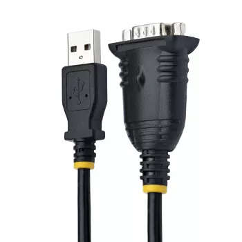 StarTech.com Καλώδιο USB σε σειριακό 1m, βύσμα DB9 RS232 σε μετατροπέα USB, Prolific IC, προσαρμογέας USB σε σειριακό για PLC/εκτυπωτή/σαρωτή/διακόπτη, προσαρμογέας USB σε θύρα COM, Windows/Mac