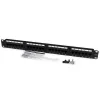 StarTech.com Patch Panel Cat 6 110 24 Port 1U Rackmount, RJ-45, Τοποθέτηση σε rack, 1U, Μαύρο, RoHS, CE, ETl, UL